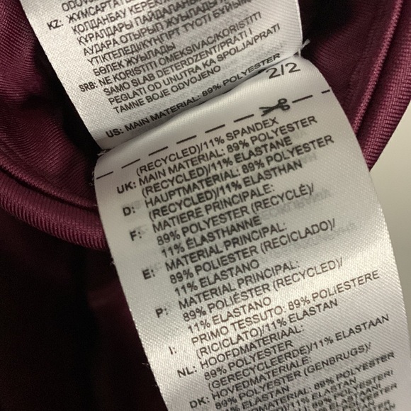 WOMENS PLUS SIZE ADIDAS X ZOE SALDANA AEROREADY SHINE TIGHTS, VICTORY CHRIMSON - Picture 6 of 8